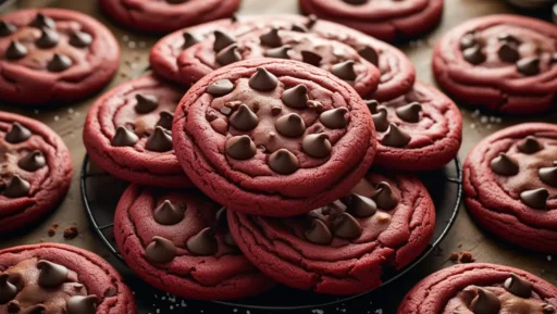 Red Velvet Chocolate Chip Cookies