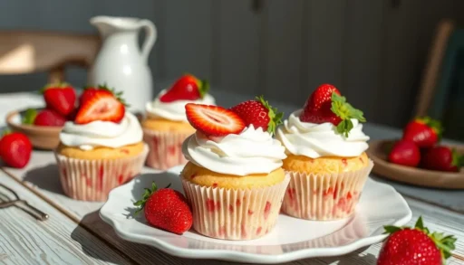 Strawberry Shortcake Cupcakes