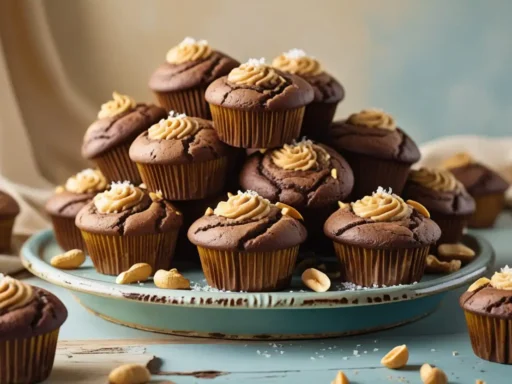 Chocolate Peanut Butter Muffins